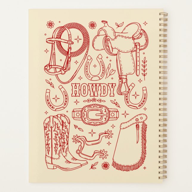 Texas Cowboy Pack Planner (Back)