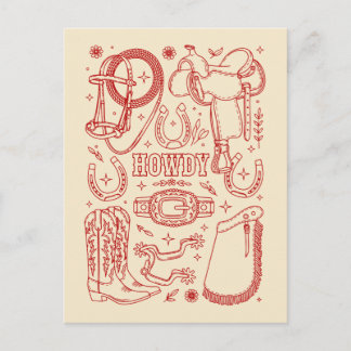 Texas Cowboy Pack Postcard