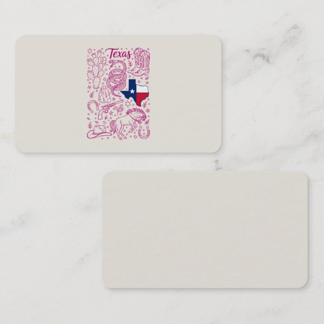 Texas Cowboy Pack Western Vibes Business Card (Front/Back)