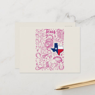 Texas Cowboy Pack Western Vibes Postcard
