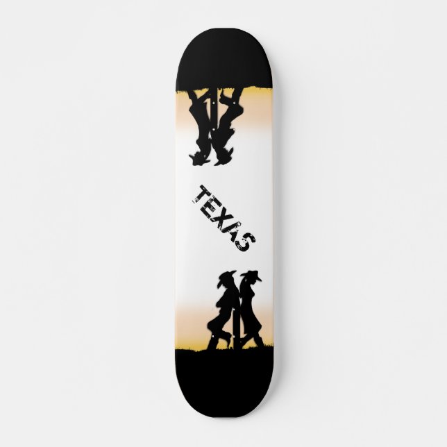 Texas Cowboy Skateboard Deck (Front)