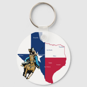 Texas Cowgirl Keychain