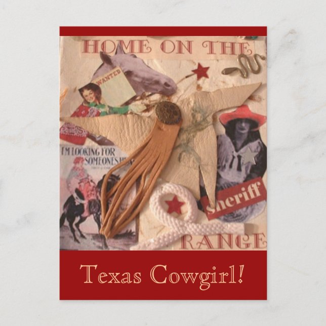 Texas Cowgirl Postcard (Front)
