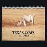 Texas Cows Photographic Calendar<br><div class="desc">This pretty calendar features my original photographs of cows in pastures in Texas farms and the countryside. Mostly Longhorn, Angus and Brahman cattle are shown. These calendars are high quality and vibrant. You may choose other sizes and other options if desired. This unique calendar would make a great gift for...</div>
