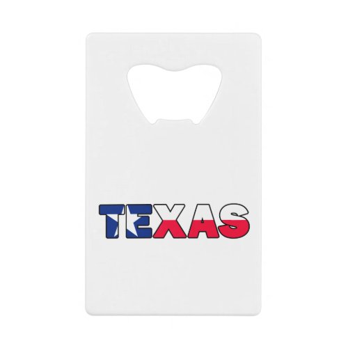 Texas Credit Card Bottle Opener