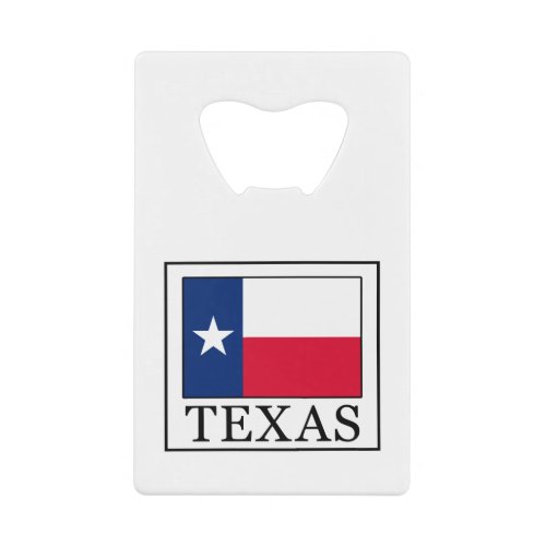 Texas Credit Card Bottle Opener