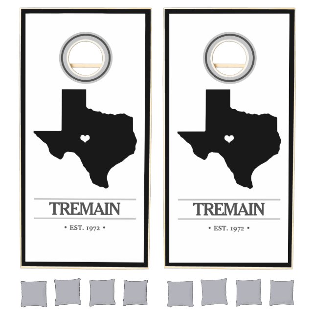 Texas Custom Family Name Cornhole Set (Set)