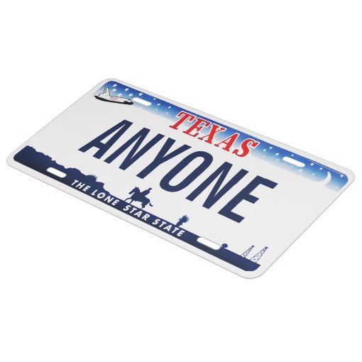 Texas Custom License Plate Zazzle