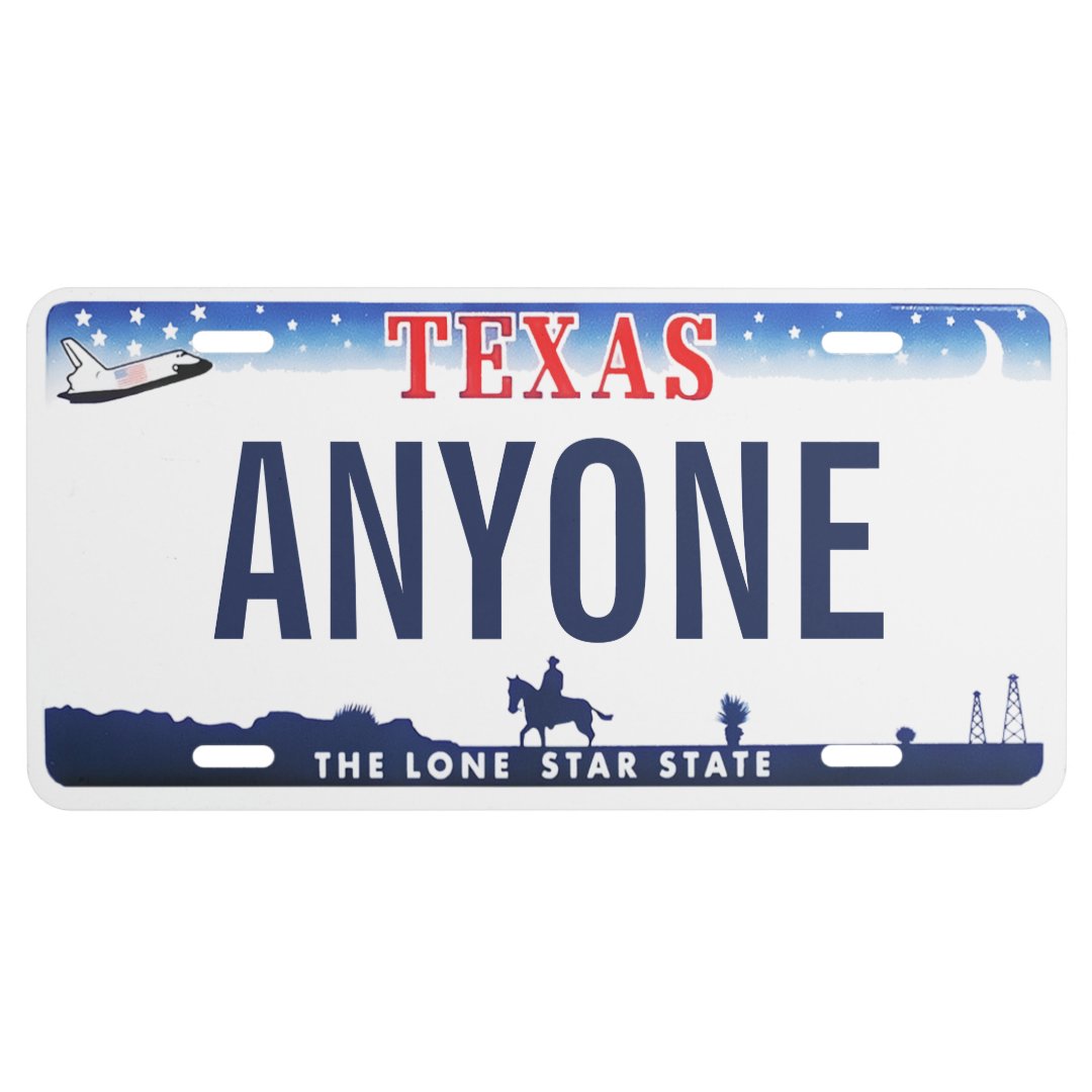Texas Custom License Plate Zazzle