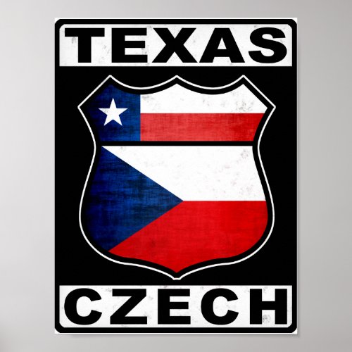 Texas Czech American Poster