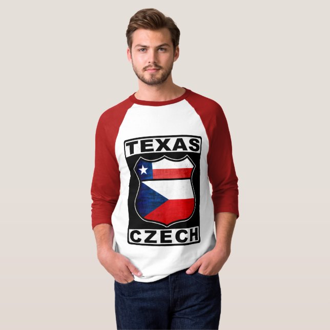 Texas Czech American   T-Shirt (Front Full)