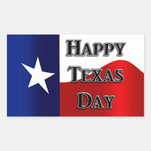 Texas Day Rectangular Sticker