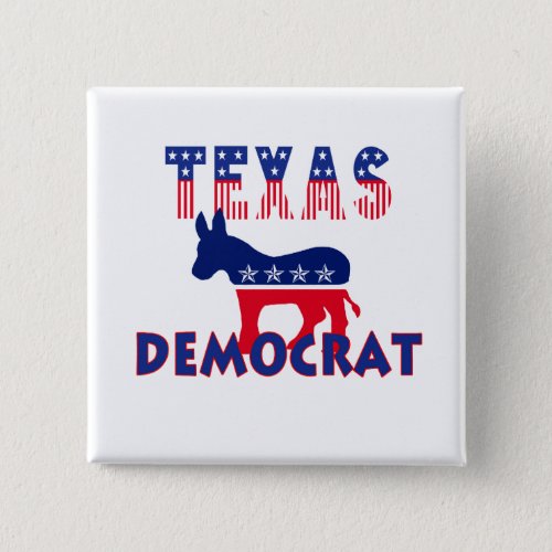 Texas Democrat Pinback Button