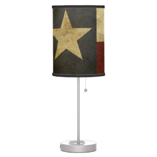 Texas Star Table Pendant Lamps Zazzle Texas Desk Lamp