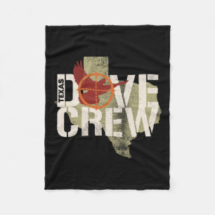 Texas Dove Crew Matching Dove Hunting Trip Fleece Blanket