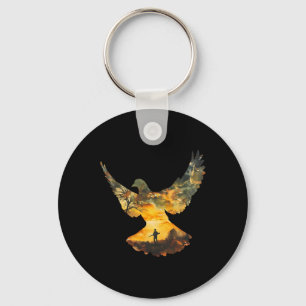 Texas Dove Hunting I Dove Hunter Keychain