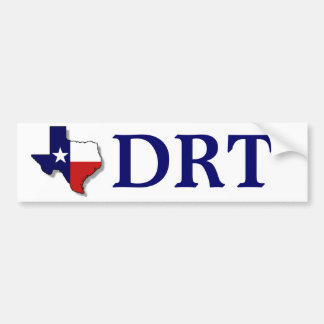TEXAS DRT - NAVY BUMPER STICKER