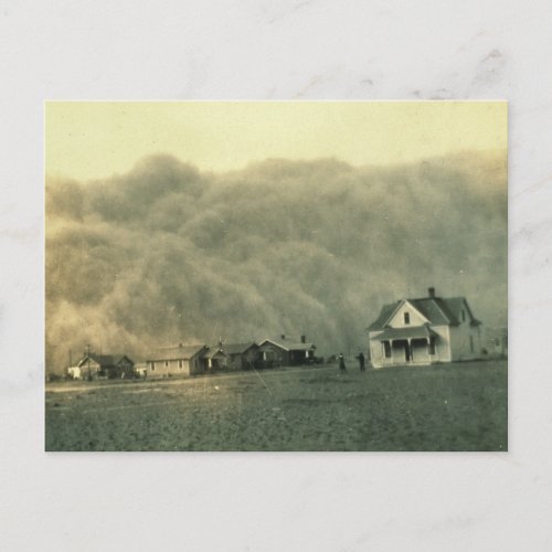Texas Dust Storm Postcard