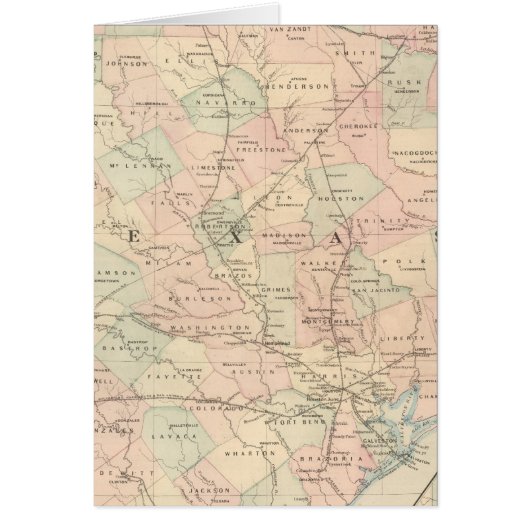 Texas, Eastern Portion Cards (Front)