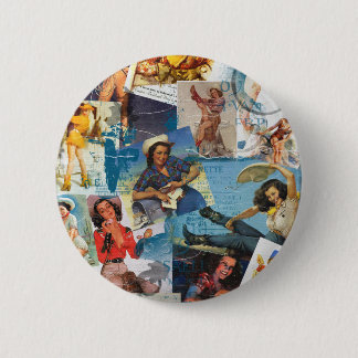 Texas Eclectic " Cowgirl Collection No. 2 Pinback Button