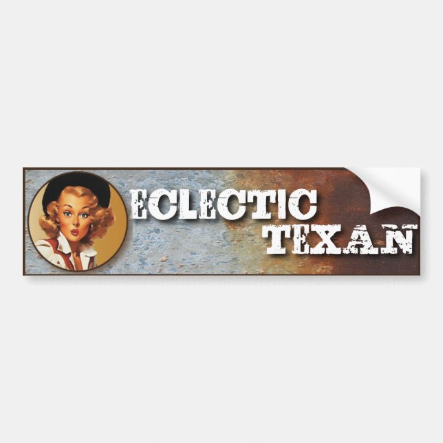 Texas Eclectic : Electic Texan! Bumper Sticker (Front)