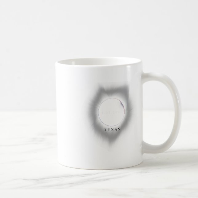 Texas Eclipse 4.08.24 Total Solar Eclipse 2024 Tex Coffee Mug (Right)