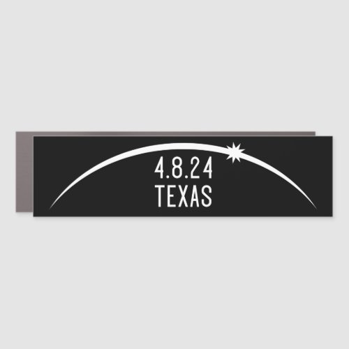 Texas Eclipse Car Magnet