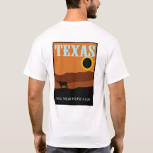 Texas Eclipse Travel Poster two sided