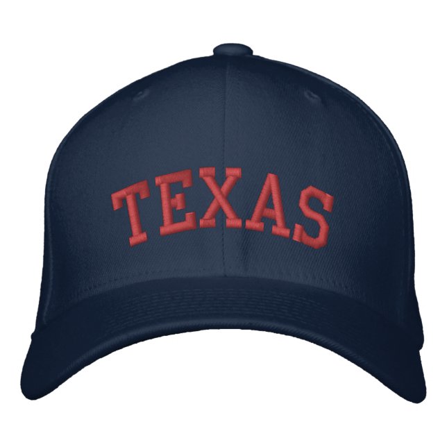 Texas Embroidered Baseball Cap (Front)