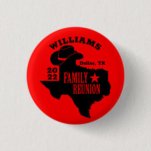 Texas Family Reunion Button