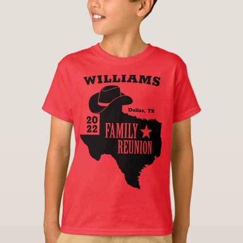 Texas Family Reunion Matching T_Shirt