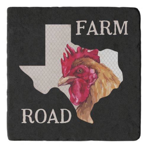 Texas Farm Road Chicken Trivet
