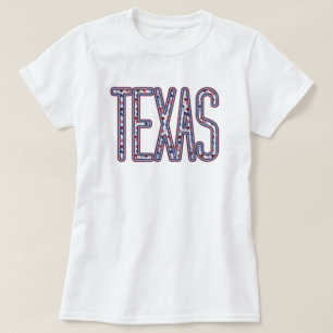 Texas Faux Applique Fall Letters T-Shirt