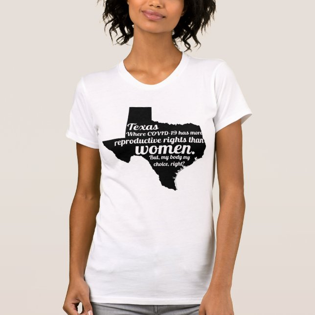 Texas Feminist Virus Custom T-Shirt (Front)