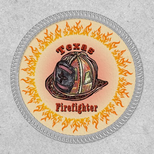 Texas Firefighter custom name patch 