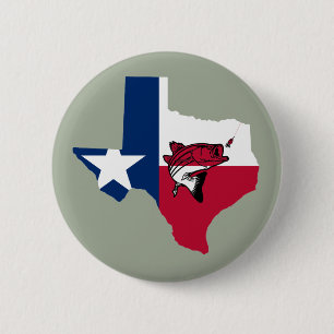 Texas Fishing Button