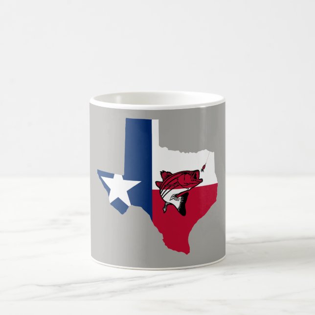 Texas Fishing Coffee Mug (Center)