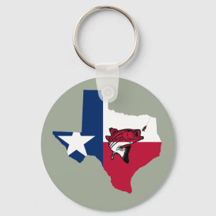 Texas Fishing Keychain