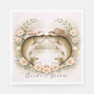 Texas Fishing Wedding  Napkins
