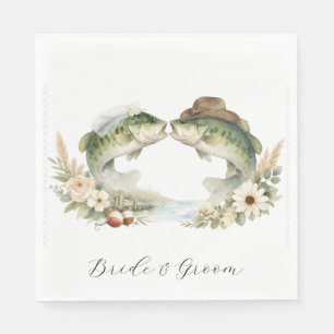 Texas Fishing Wedding Napkins