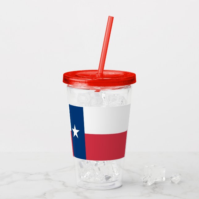 Texas Flag Acrylic Glass (Back Ice)