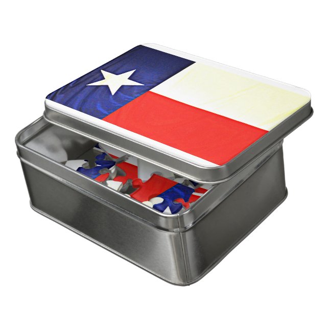 Texas Flag Acrylic Puzzle (Lid Open)
