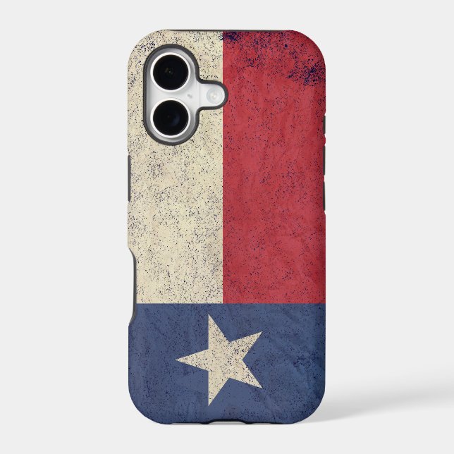 Texas Flag Aged Iphone Case (Back)