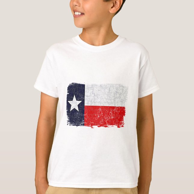 TEXAS FLAG AGED T-Shirt (Front)