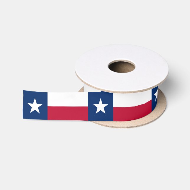 Texas Flag & America States USA travel/sports Satin Ribbon (Spool)