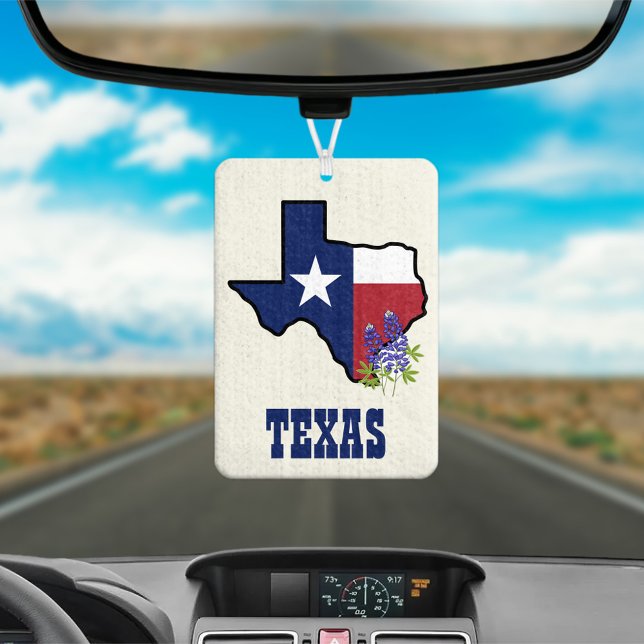 Texas Flag and Flower Bluebonnet Air Freshener (Creator Uploaded)