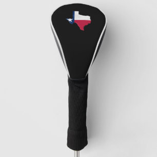 Texas flag and map golf head cover
