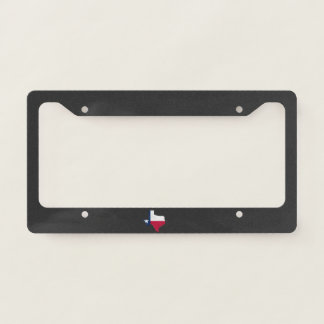 Texas flag and map license plate frame