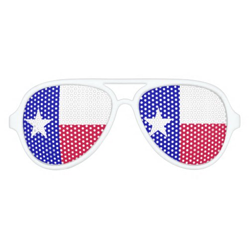 Texas flag aviator sunglasses