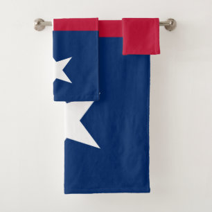 Texas Flag Bath Towel Set